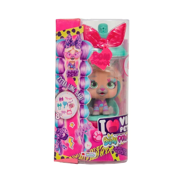 VIP PETS SERIES 3 BOW POWER COLLECTIBLE DOLL WITH EXTRA LONG HAIR - 6 DESIGNS