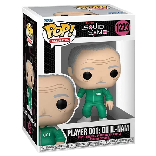 FUNKO POP! VINYL FIGURE TELEVISION SQUID GAME PLAYER 001 OH IL-NAM 1223
