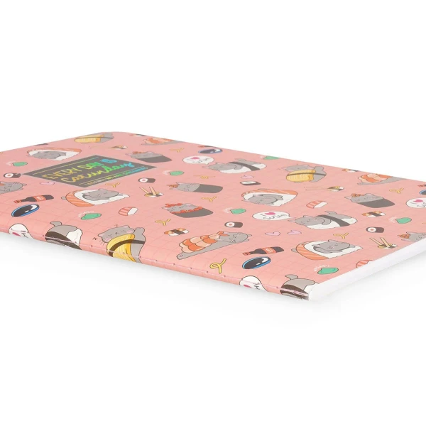 LEGAMI NOTEBOOK A5 LINED MEDIUM - SUSHI CAT