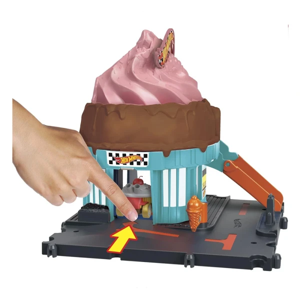 HOT WHEELS ΠΙΣΤΕΣ CITY - DOWNTOWN ICE CREAM SWIRL