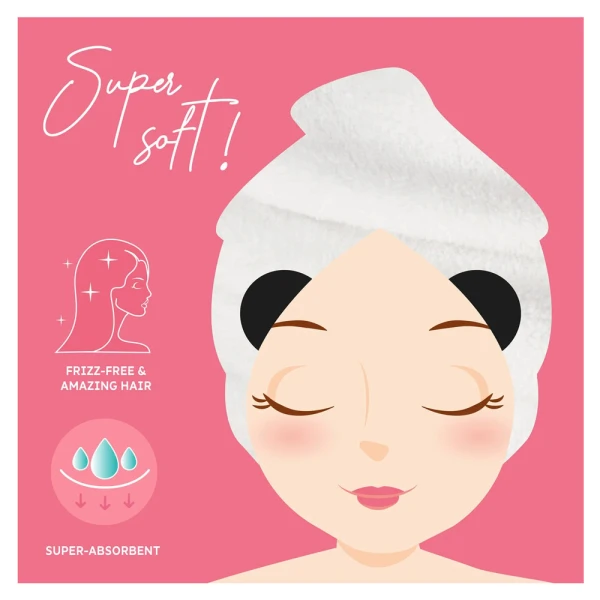 LEGAMI LOVE MY HAIR - HAIR TURBAN TOWEL - PANDA