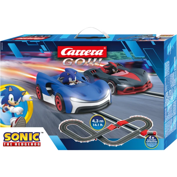 CARRERA GO!!! ΣΕΤ ΠΙΣΤΑ ΜΕ 2 ΑΥΤΟΚΙΝΗΤΑΚΙΑ SONIC THE HEDGEHOG BATTERY OPERATED 20063520
