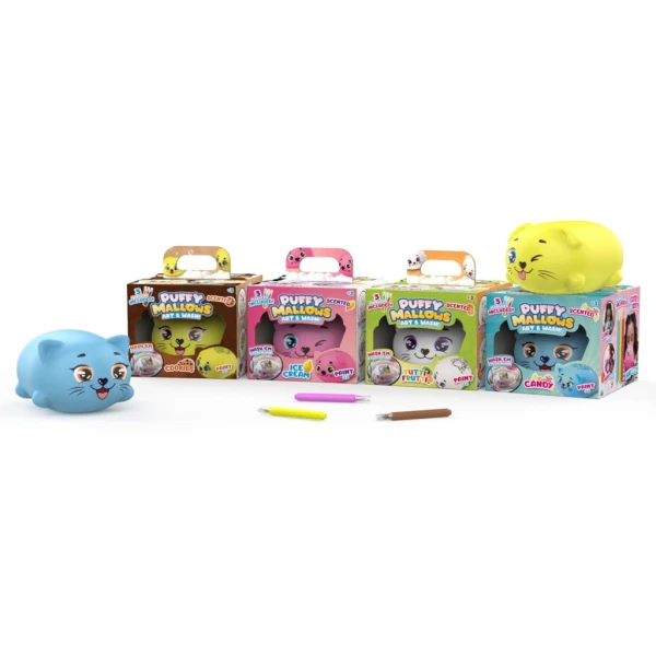 PUFFY MALLOWS – PAINT ON SQUISHY FACES – 4 COLORS