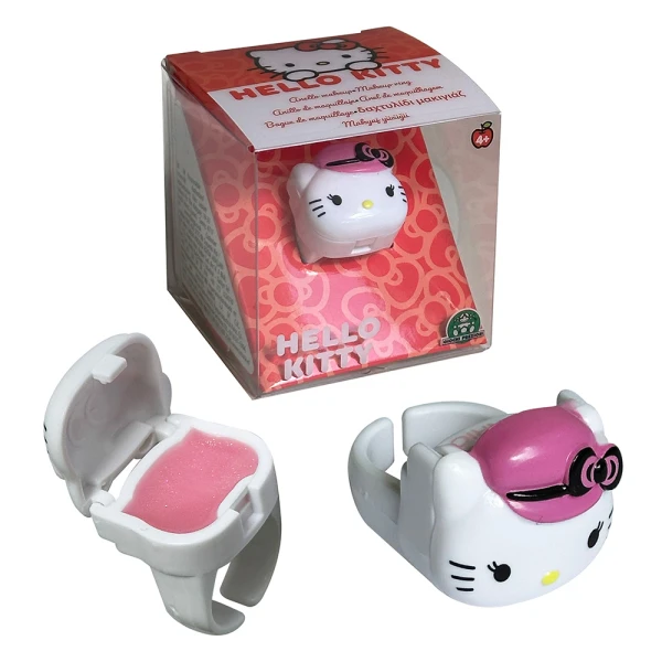 HELLO KITTY RING WITH LIP BALM - SEVERAL DESIGNS