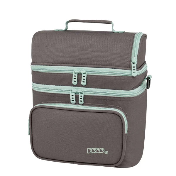 POLO 2025 LUNCH BAG DOUBLE COOLER GREY/TURQUOISE
