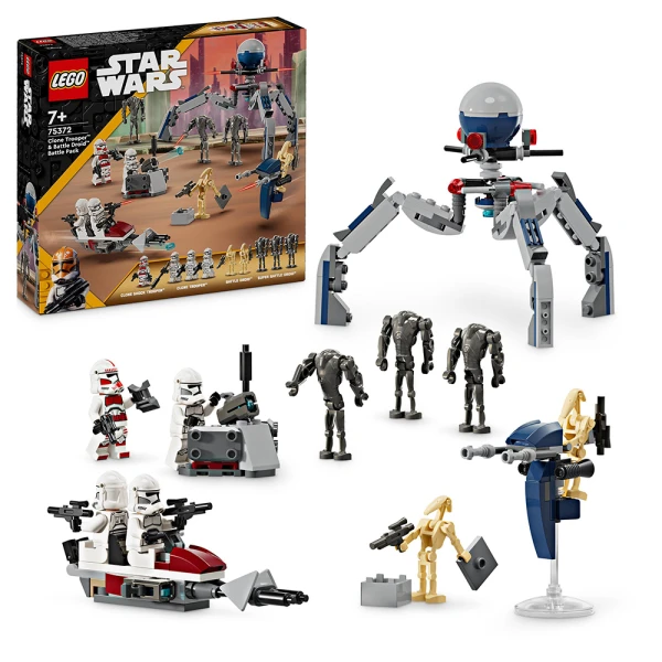 LEGO® STAR WARS™ ΠΑΚΕΤΟ ΜΑΧΗΣ ΜΕ ΣΤΡΑΤΙΩΤΕΣ ΚΛΩΝΟΥΣ™ & ΑΝΔΡΟΕΙΔΗ ΜΑΧΗΣ™