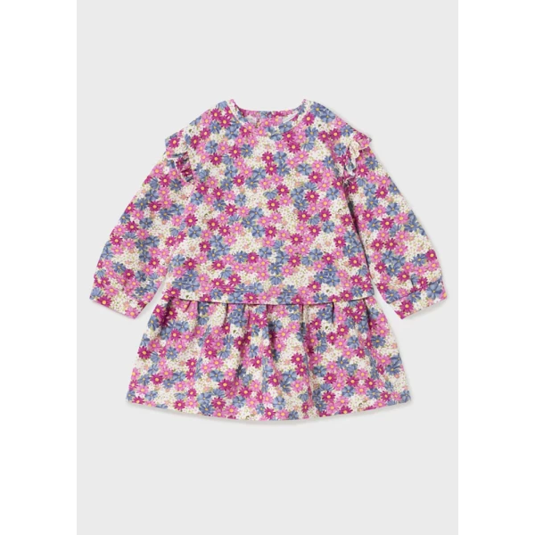 MAYORAL DRESS PRINTED PINK-FUCHSIA