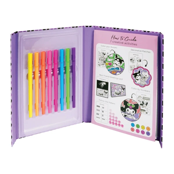 HAPPIHOBBI ART JOURNAL NEON MARKERS KUROMI FOR 9+ YEARS