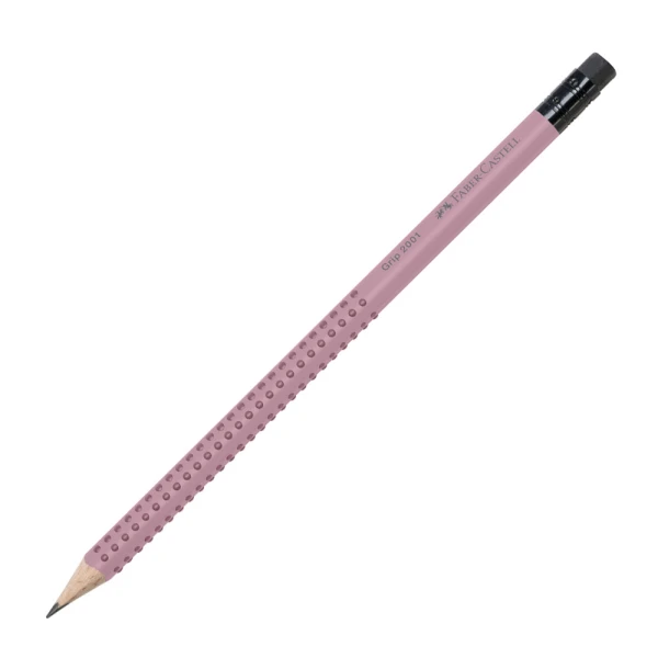 FABER-CASTELL PENCIL GRIP B ROSE SHADOW WITH ERASER