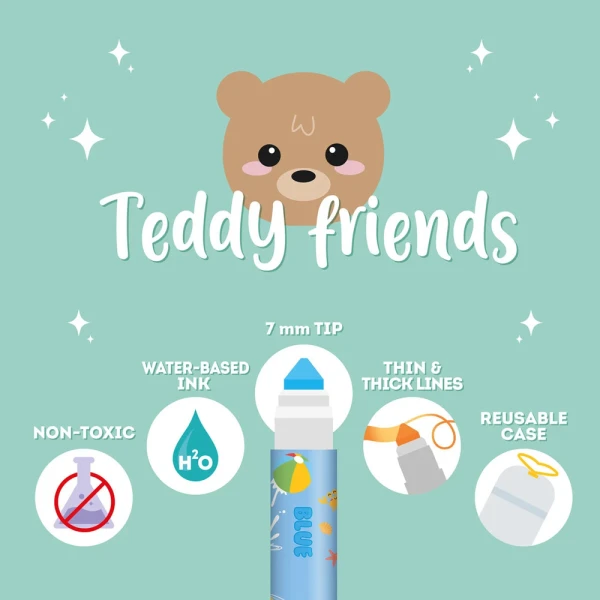 LEGAMI ΣΕΤ 12 ΜΑΡΚΑΔΟΡΟΙ - TEDDY FRIENDS