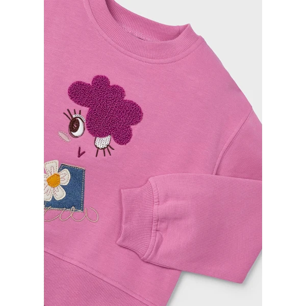 MAYORAL SWEATER EMBROIDERY PINK