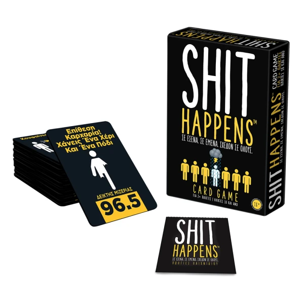 AS GAMES BOARD GAME SHIT HAPPENS FOR AGES 18+ AND 2+ PLAYERS