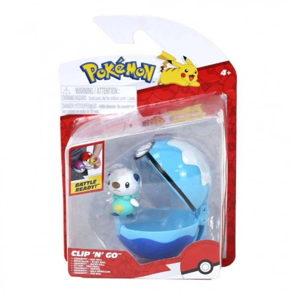 POKEMON POKE BALL CLIP N GO ΜΕ ΦΙΓΟΥΡΑ W21 - OSHAWOT WITH DIVE ΒALL