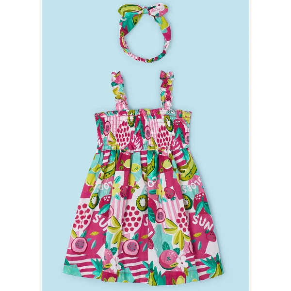 MAYORAL DRESS VOILE FUCHSIA