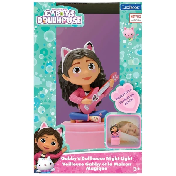 LEXIBOOK 3D ΦΩΤΑΚΙ ΝΥΚΤΟΣ GABBY\'S DOLLHOUSE 13 εκ.