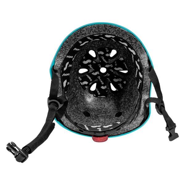 SHOKO PROTECTIVE HELMET WITH LIGHT - MINTY MONSTERS