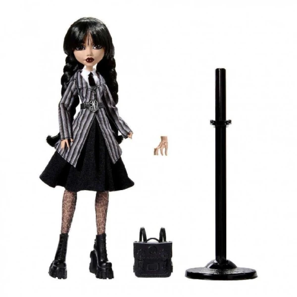 MONSTER HIGH ΣΥΛΛΕΚΤΙΚΗ ΚΟΥΚΛΑ WEDNESDAY SCHOOL OUTFIT