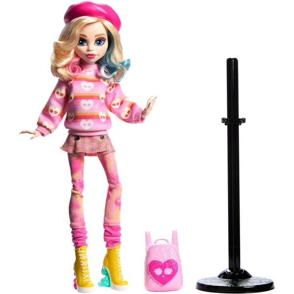 MONSTER HIGH COLLECTIBLE DOLL ENID SINCLAIR IN PINK FASHION