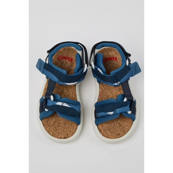 CAMPER KIDS SANDALS PELOTAS MULTICOLOR BLUE