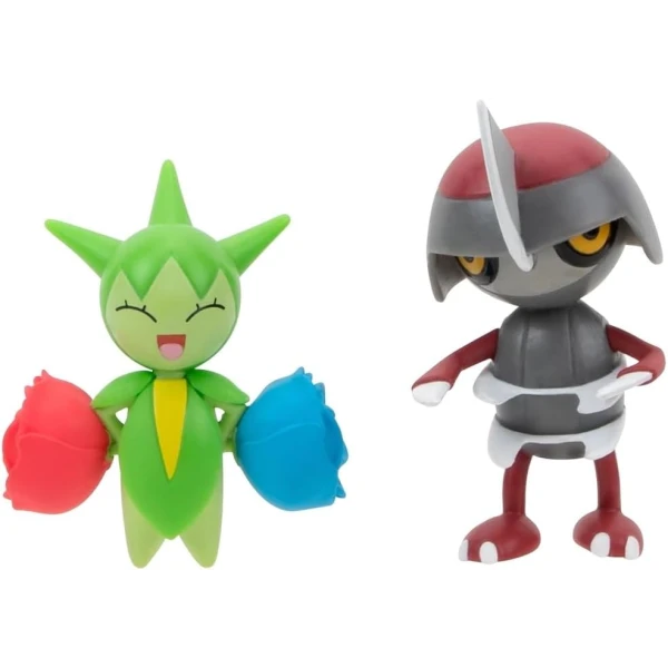 POKEMON W15 SET OF 2 FIGURES - ROSELIA AND PAWNIARD