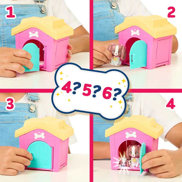 LITTLE LIVE PETS MAMA SURPRISE FAMILIES - HOUSE & PUPPIES PLAYSET (4 DESIGNS)
