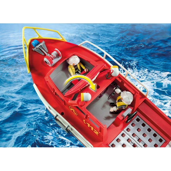 PLAYMOBIL ΠΥΡΟΣΒΕΣΤΙΚΟ ΣΚΑΦΟΣ ΔΙΑΣΩΣΗΣ 