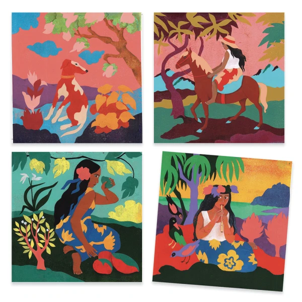 DJECO INSPIRED BY ΖΩΓΡΑΦΙΚΗ ΑΚΟΥΑΡΕΛΑ GAUGIN ΠΟΛΥΝΗΣΙΑ