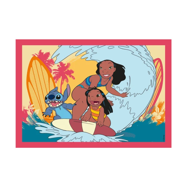 CLEMENTONI ΠΑΙΔΙΚΟ ΠΑΖΛ 4 ΣΕ 1 SUPER COLOR DISNEY STICH 12-16-20-24 ΤΜΧ