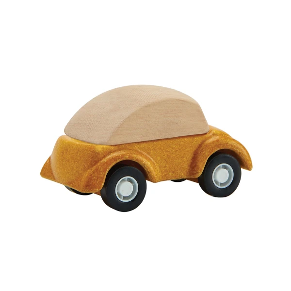 PLAN TOYS ΞΥΛΙΝΟ ΑΥΤΟΚΙΝΗΤΑΚΙ ΚΙΤΡΙΝΟ