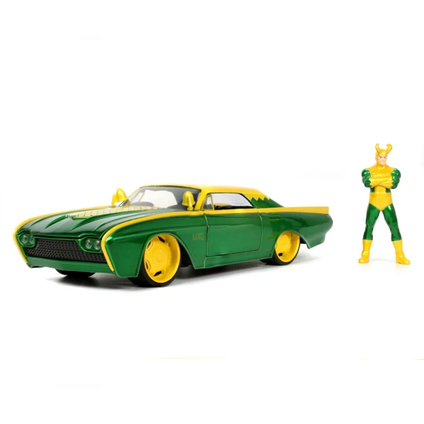 MARVEL LOKI 1963 FORD THUNDERBIRD 1:24