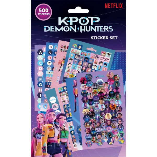 STICKER SET 500 pcs. K-POP DEMON HUNTERS