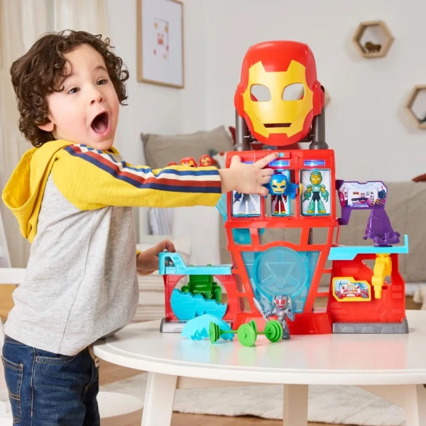 MARVEL IRON MAN AND HIS AWESOME FRIENDS ΣΕΤ ΠΑΙΧΝΙΔΙΟΥ IRON QUARTERS