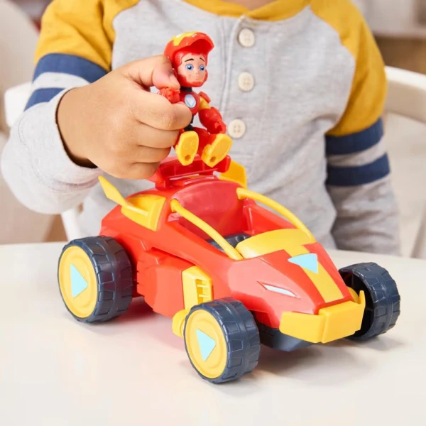 MARVEL IRON MAN AND HIS AWESOME FRIENDS IRON MAN VEHICLE AND FIGURE