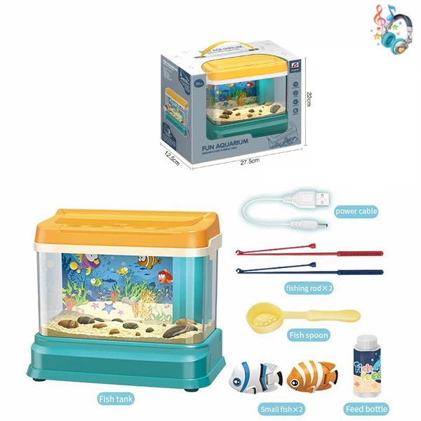 FISHING GAME AQUARIUM WITH MUSIC AND LIGHT