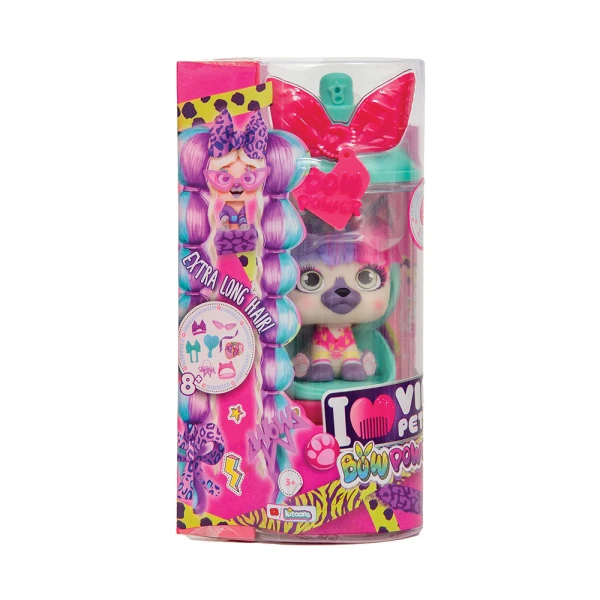 VIP PETS SERIES 3 BOW POWER COLLECTIBLE DOLL WITH EXTRA LONG HAIR - 6 DESIGNS