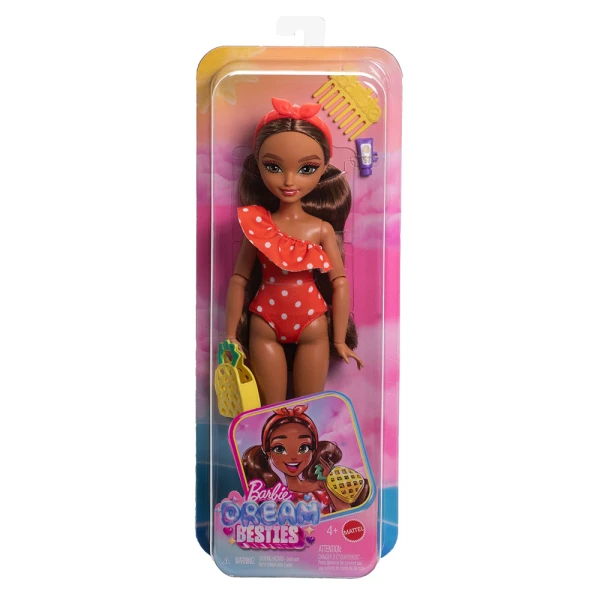 BARBIE DREAM BESTIES IMPULSE DOLL WITH POLKA DOTS RED SWIMSUIT