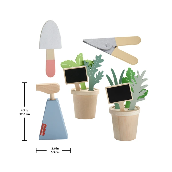 FISHER PRICE WOODEN HERB SET