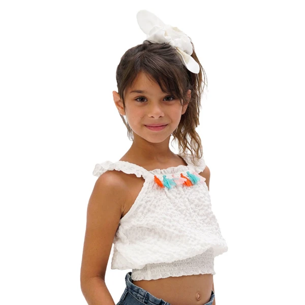 ENERGIERS GIRL\'S TOP ECRU