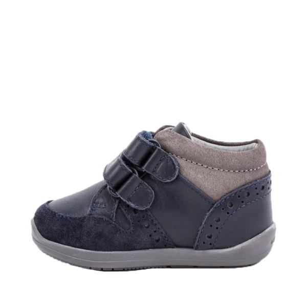 MAYORAL  LEATHER BOOTS NAVY BLUE