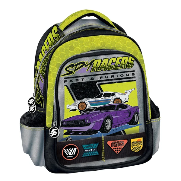 KINDERGARTEN BACKPACK FAST N\' FURIOUS SPY RACERS