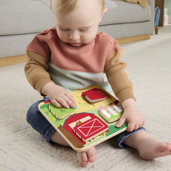 FISHER PRICE ΞΥΛΙΝΟΣ ΠΙΝΑΚΑΣ ΖΩΩΝ ΦΑΡΜΑΣ