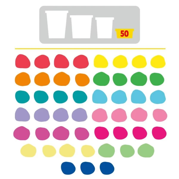 PLAY-DOH ΣΕΤ SUPER RAINBOW FAVORS 50 PACK