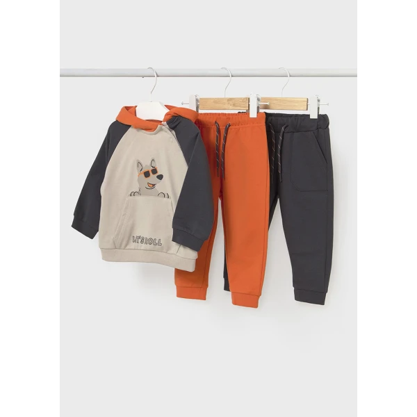 MAYORAL TRACKSUIT COORDINATED  2 TROUSERS PUMPKIN 