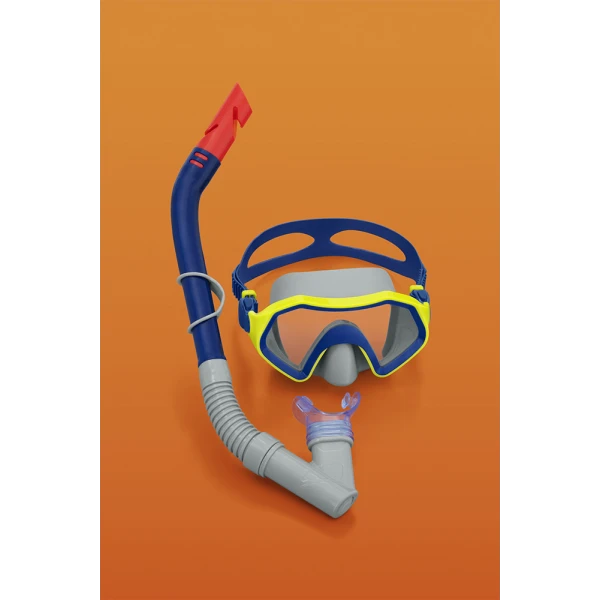 BESTWAY SET MASK WITH SNORKEL & FINS BLUE
