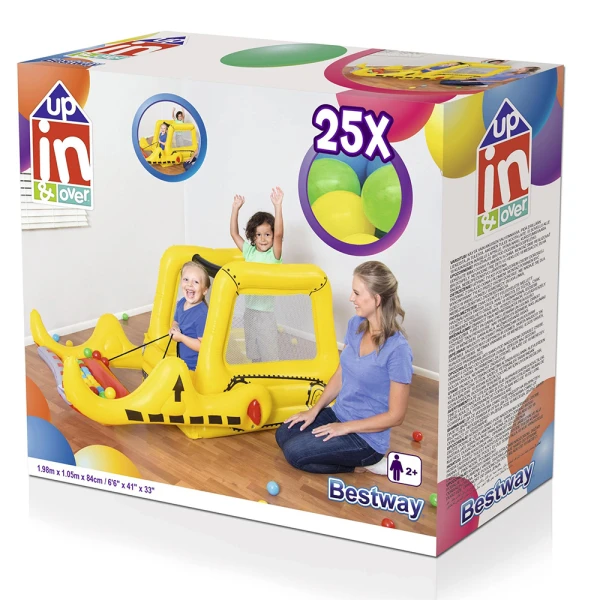 BESTWAY INFLATABLE UP IN & OVER 198X105X84 cm DOZER BALL PIT