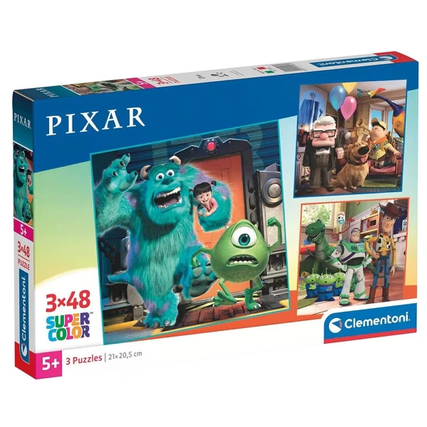 CLEMENTONI ΠΑΙΔΙΚΟ ΠΑΖΛ SUPER COLOR 3X48 τεμ. PIXAR