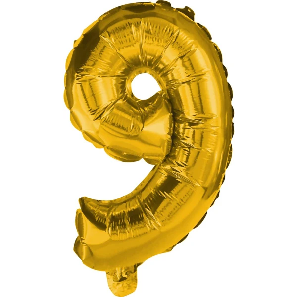 BALLOON GOLD FOIL 85 cm No 9