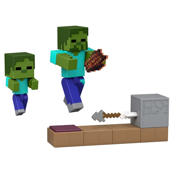 MINECRAFT REDSTONE CHARGED ZOMBIE ARROW TRAP