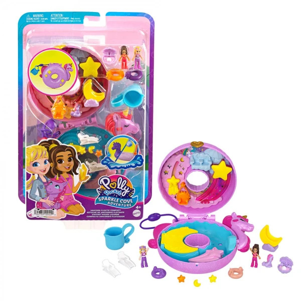 POLLY POCKET POLLY\'S WORLD - SET UNICORN FLOATIE