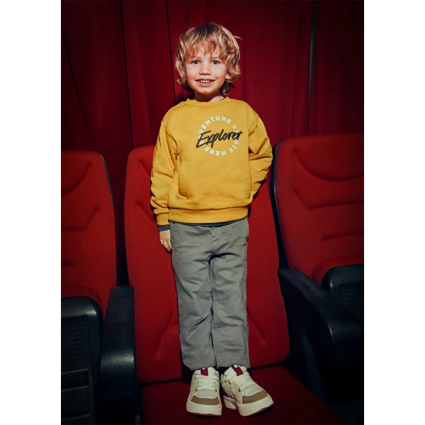 MAYORAL SWEATSHIRT EMBROIDERY MUSTARD 